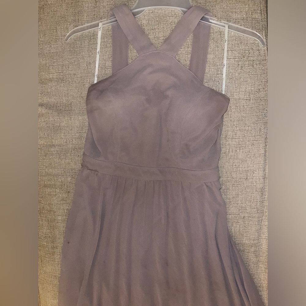 Lulus halter bridesmaid dress - Dusty lavender